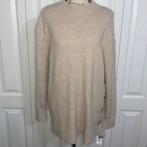 LIZ Claiborne Women’s Sweater Oatmeal Cream Large